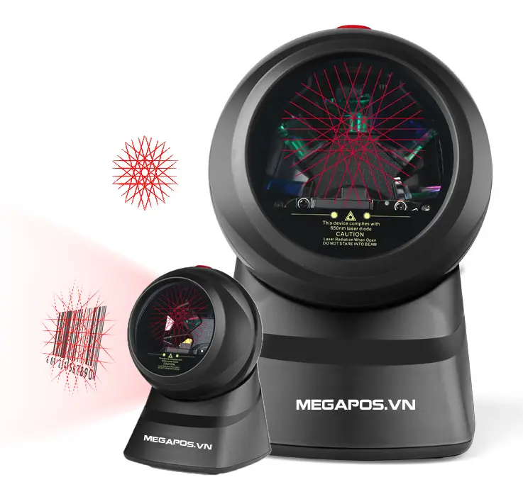 Máy quét mã vạch 1D đa tia