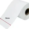 Decal PVC 80x40mm cuộn 100m, lõi 76mm