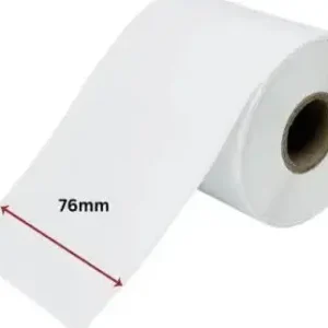 Decal PVC 80x40mm cuộn 100m, lõi 76mm