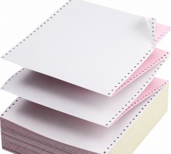 Giấy in carbon khổ A4 - 2 liên đục lỗ in liên tục