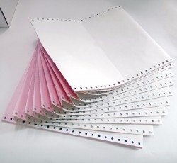 Giấy in carbon khổ A5 - 2 liên đục lỗ in liên tục