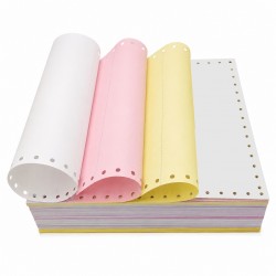 Giấy in carbon khổ A5 - 3 liên, đục lỗ , in liên tục