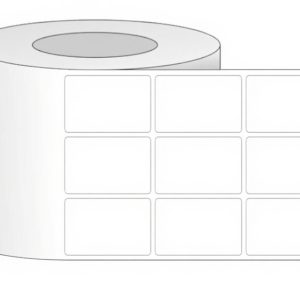 Giấy in mã vạch 3 tem 30x40x100M, bo góc