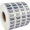Giấy in mã vạch 4 tem 25x15mm cuộn 50m