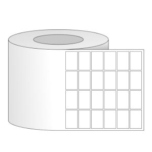 Giấy in mã vạch 4 tem PVC 25x11x100M