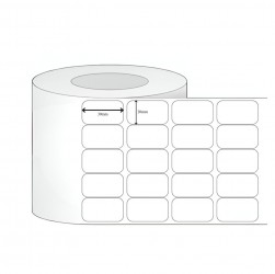 Giấy in mã vạch 5 tem 20x30x100M