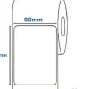 Giấy in mã vạch bo góc 90x120mm cuộn 50m