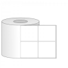 Giấy in mã vạch PVC 2 tem 40x40x100M, vuông