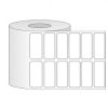 Giấy in mã vạch PVC 2 tem 43x14mmx50M, bo góc