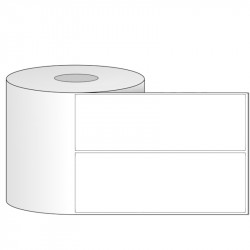 Giấy in mã vạch PVC 2 tem 50x150x50M