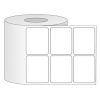 Giấy in mã vạch PVC 2 tem 50x35x50M bo góc