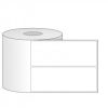 Giấy in mã vạch PVC 2 tem 53x105x50M, bo góc