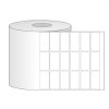 Giấy in mã vạch PVC 3 tem 36x10x50M, bo góc