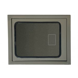 Hộp bảo vệ máy chấm công kiểu nằm - thép không rỉ, kích thước 26x21x4.5