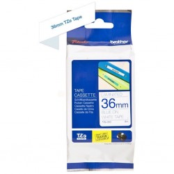 Nhãn TZe-263 tiêu chuẩn - Chữ xanh trên nền trắng 36mm