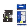Nhãn TZe-FX431 siêu dẻo - Chữ đen trên nền đỏ 12mm