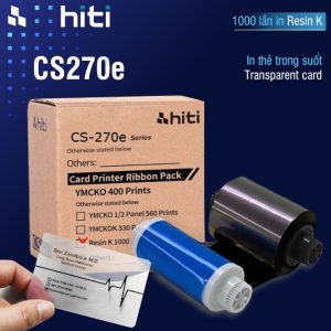Ribbon đen Hiti CS270e YMCKO (1000 mặt thẻ)