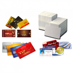 Thẻ nhựa PVC (phôi trắng) in thẻ nhân viên, thẻ sinh viên, thẻ hội viên, thẻ VIP, thẻ thành viên