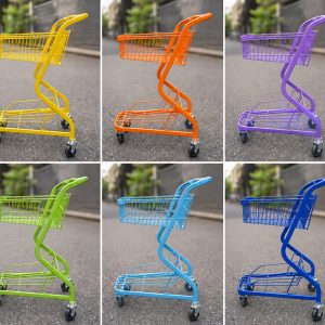 Xe đẩy siêu thị 2 tầng mini 20L + 20L kiểu dáng AEON mall - tiện dụng cho mini mart Sản phẩm hot