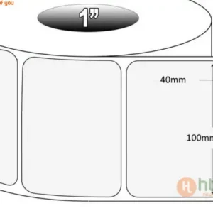Decal cuộn PVC 100 x 40 mm x 50 m