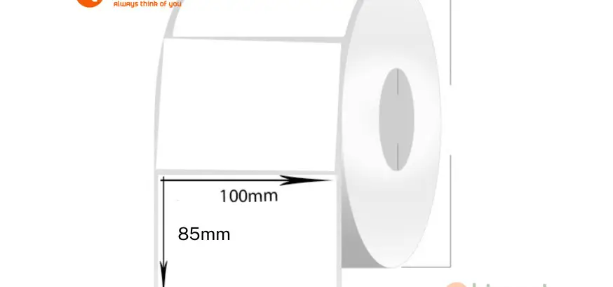 Decal cuộn PVC 100 x 85 mm x 50 m
