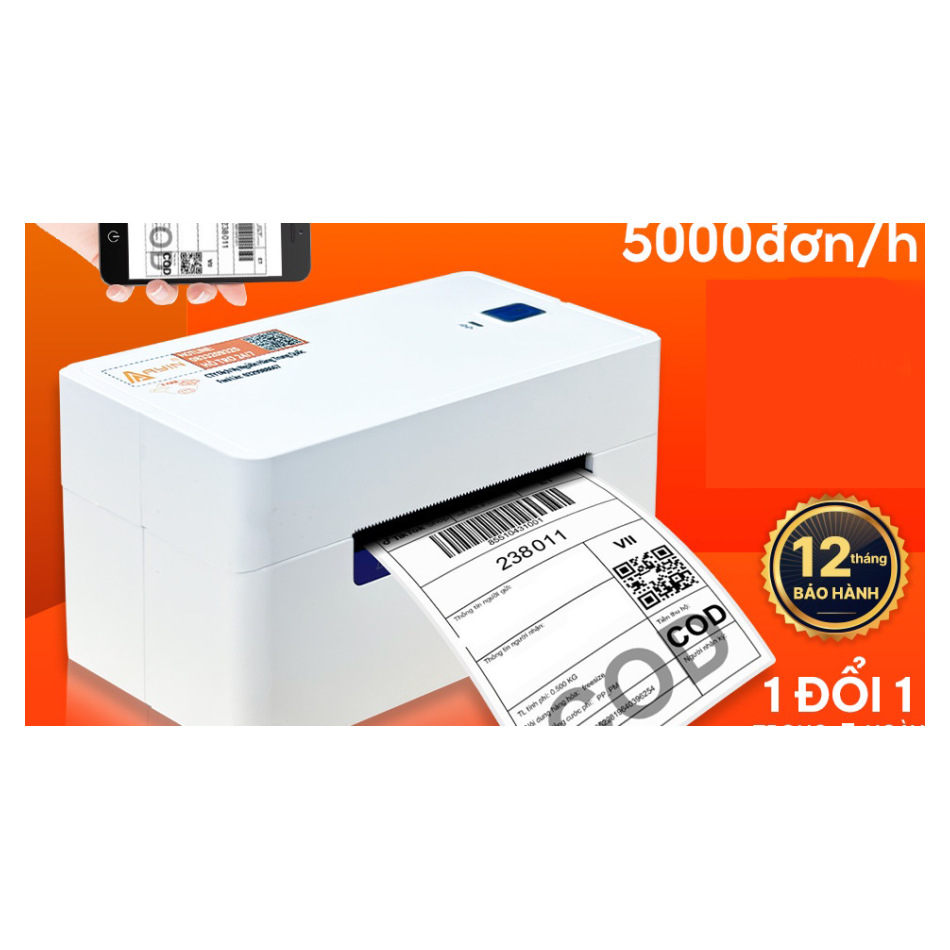 Máy in nhiệt AYIN 368BT-5 Bluetooth A7