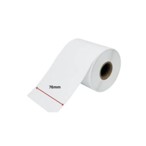 Decal PVC nhãn mã vạch 80mm x 40mm lõi 76mm cuộn 100m