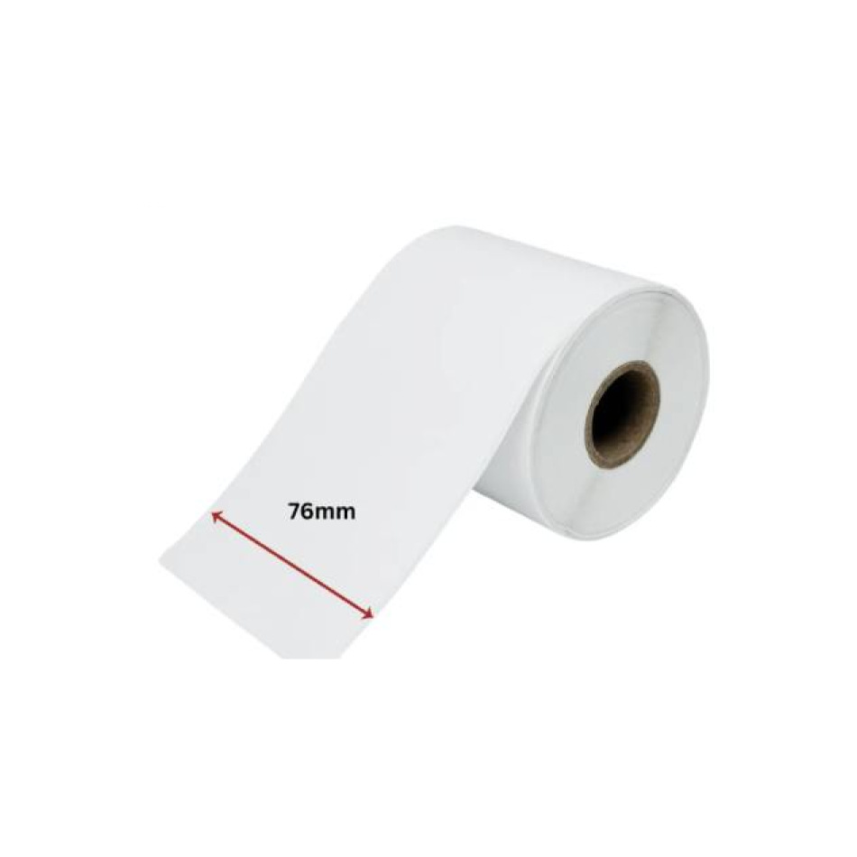 Decal PVC nhãn mã vạch 80mm x 40mm lõi 76mm cuộn 100m