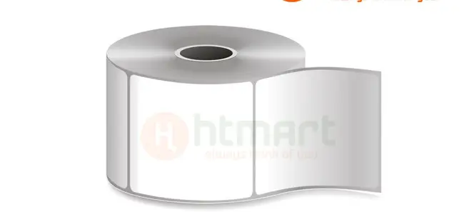 Giấy decal thường 1 tem 80 x 45 mm x 50 m