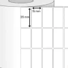 Giấy decal thường 3 tem 35 x 15 mm x 50 m