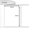Giấy decal thường 80 x 60 mm x 50 m