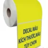 Giấy decal thường dùng in màu