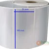 Giấy decal xi bạc 100 x 50 mm x 50 m