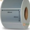 Giấy decal xi bạc 80 x 40 mm x 50 m