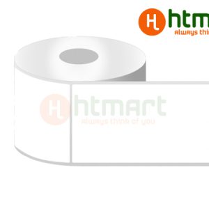 Giấy in mã vạch 1 tem – 80 x 100 x 50M (Decal Thường)
