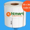 Giấy in mã vạch 2 tem – 50 x 30 x 50M (Decal Thường)