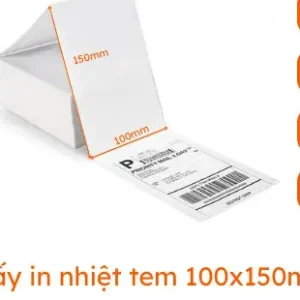 Giấy in nhiệt 100 x 150 mm cho đơn hàng