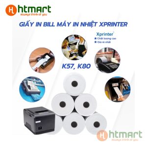 Giấy in nhiệt – Giấy in hóa đơn cho máy in nhiệt Xprinter (K57/ K80) chuyên dụng