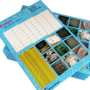 Giấy nhãn A4 Tomy 140 38x17 mm – 80 tem/tờ
