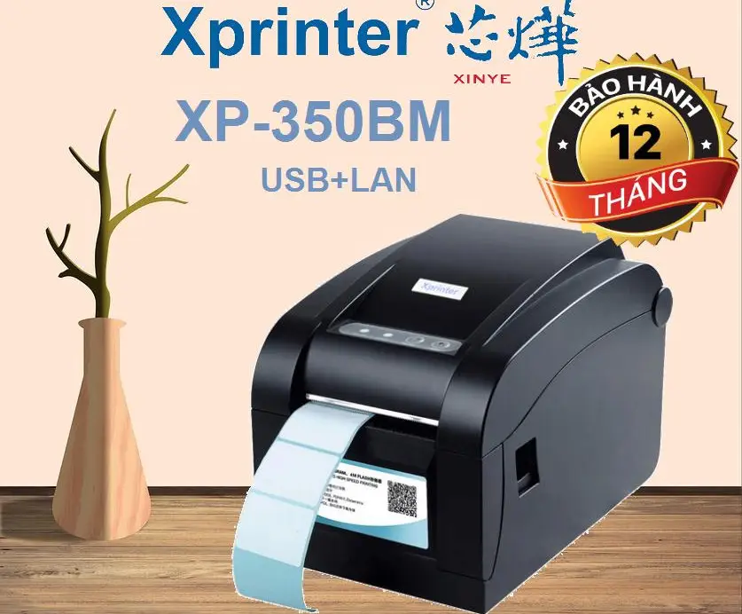 Máy in tem nhãn Xprinter XP-350BM