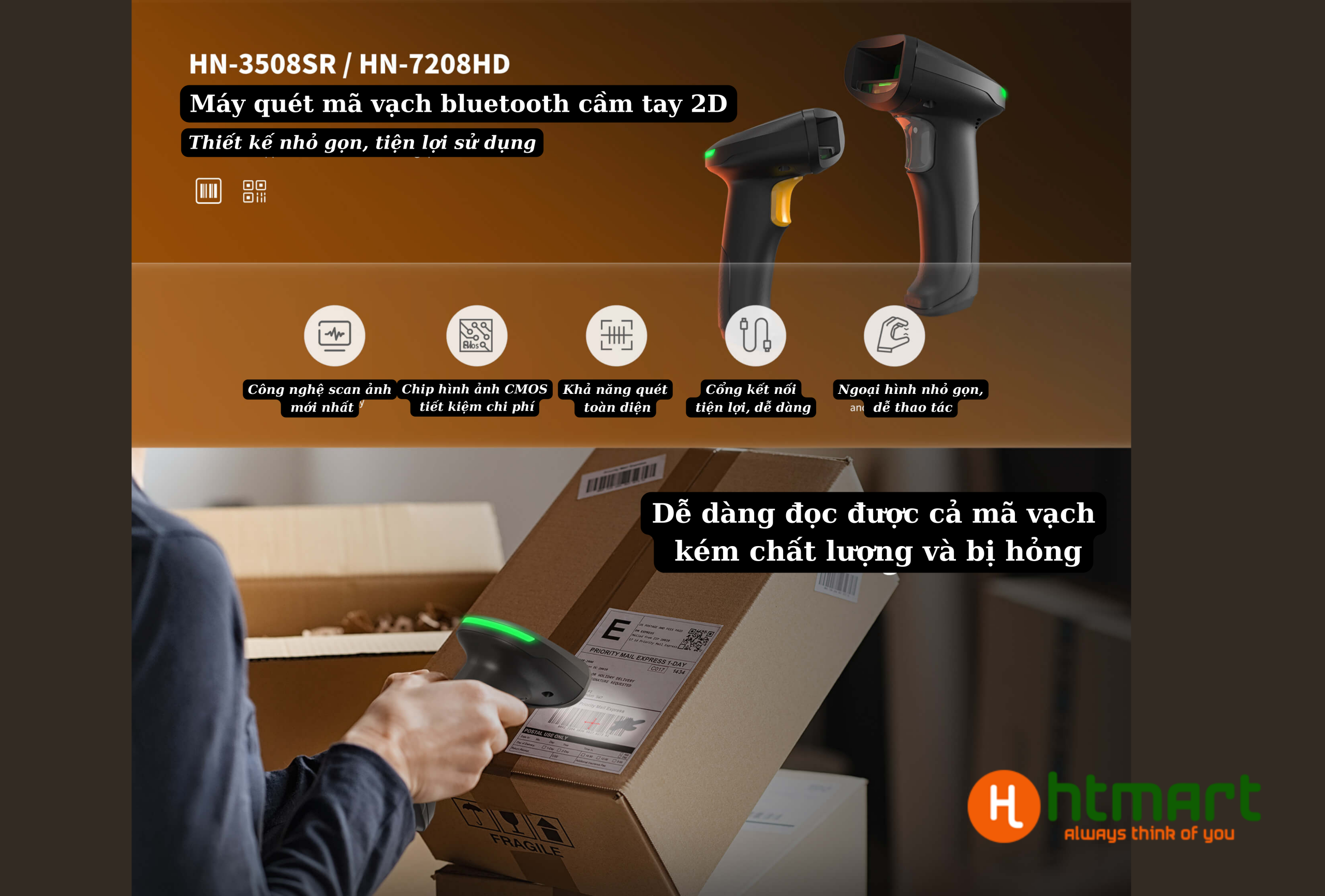 Máy quét mã vạch IDPRT HN 3508SR