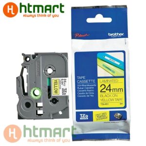 Nhãn in Brother TZe-615 24mm x 8m, chữ đen nền vàng