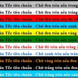Nhãn In Brother TZE Tiêu Chuẩn Các Màu